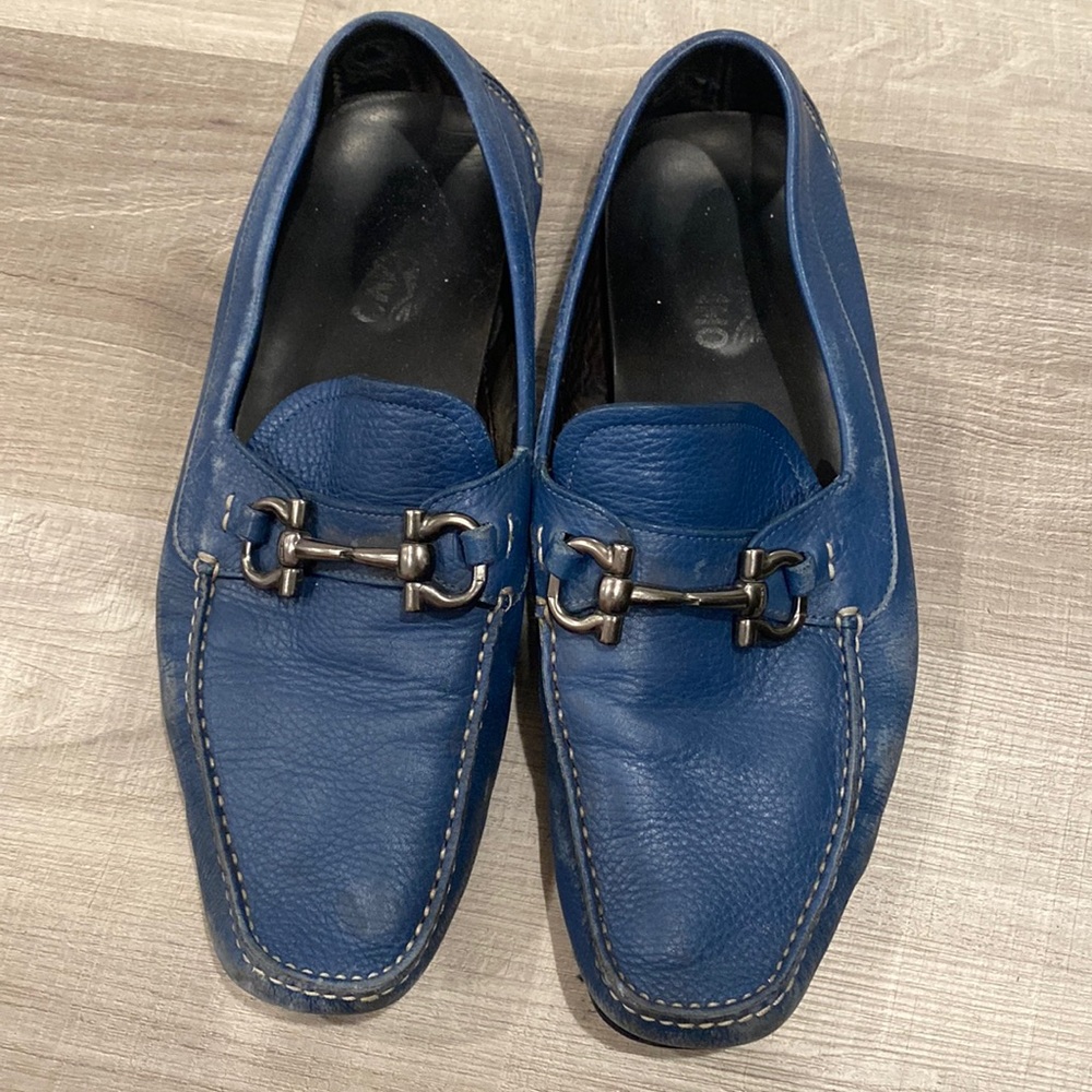 Ferragamo leather driving shoes